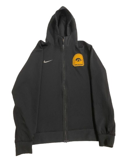 Sydney Affolter Iowa Basketball Player Exclusive 2024 NCAA Tournament - including Elite 8 (vs. LSU) - Pre-Game Warm-Up / Bench Jacket (Size L)