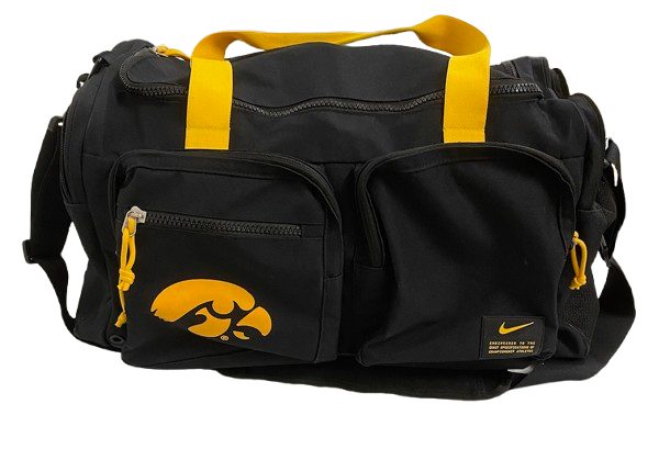 Sydney Affolter Iowa Basketball Player Exclusive Travel Duffel Bag with Number - PHOTOMATCHED