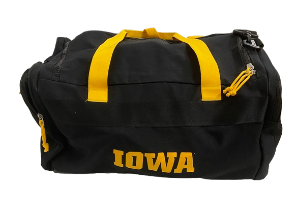Sydney Affolter Iowa Basketball Player Exclusive Travel Duffel Bag with Number - PHOTOMATCHED