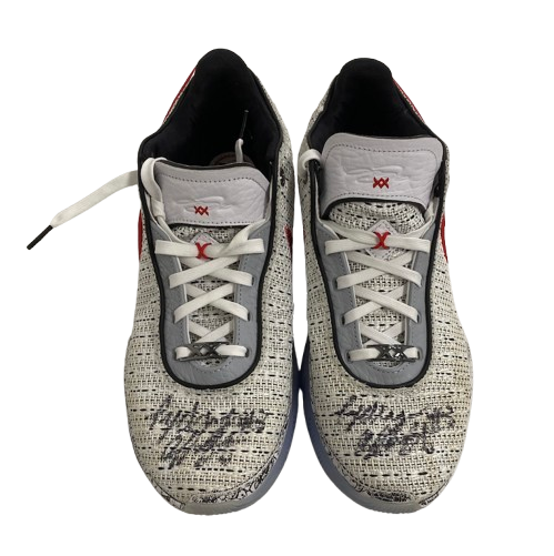 Sydney Affolter Iowa Basketball Team Issued SIGNED Practice Worn Shoes (Size 10)