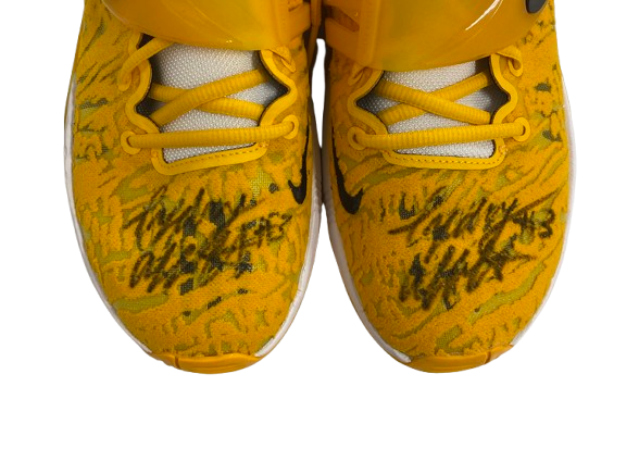 Sydney Affolter Iowa Basketball Team Issued SIGNED Practice Worn Shoes (Size 10)
