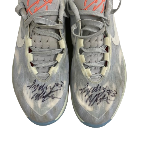 Sydney Affolter Iowa Basketball Team Issued SIGNED Practice Worn Shoes (Size 9.5)
