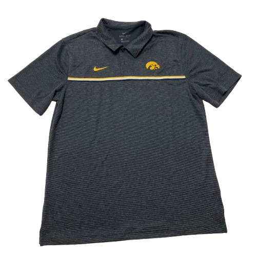 Payton Sandfort Iowa Basketball Team Issued Polo Shirt (Size L)