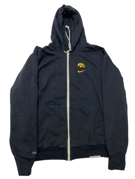 Payton Sandfort Iowa Basketball Team Issued Zip-Up Jacket (Size LT)