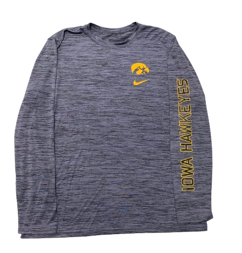Payton Sandfort Iowa Basketball Team Issued Long Sleeve Shirt (Size XL)