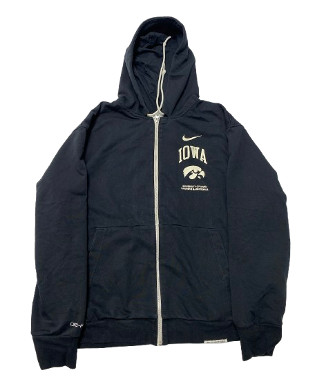 Payton Sandfort Iowa Basketball Team Issued Zip-Up Jacket (Size XL)