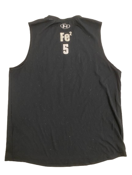 Quincy Burroughs Wisconsin Football Player Exclusive "Badgers Strength - HUNT OR BE HUNTED" Strength & Conditioning Weight Room Workout Tank with 