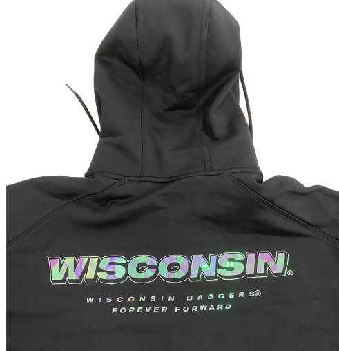 Quincy Burroughs Wisconsin Football Player Exclusive Travel Jacket with Reflective Logo (Size L)