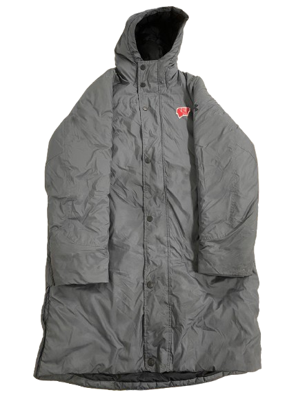 Quincy Burroughs Wisconsin Football Player Exclusive Heavy Duty Winter Trench Jacket (Size M)