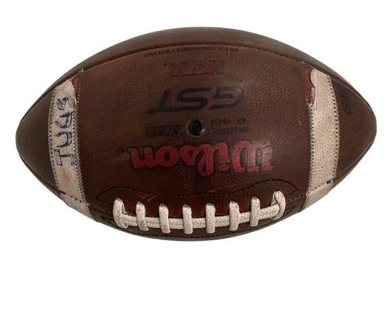 Quincy Burroughs Wisconsin Football Official Practice Used Ball