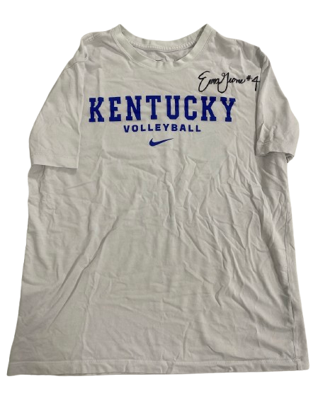 Emma Grome Kentucky Volleyball SIGNED Player Exclusive Practice Shirt (Size L)