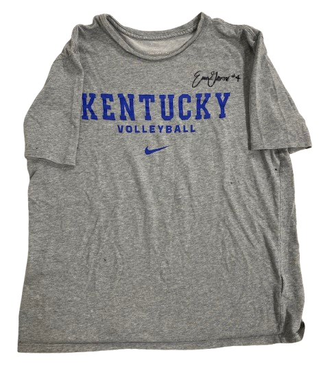 Emma Grome Kentucky Volleyball SIGNED Player Exclusive Practice Shirt (Size L)