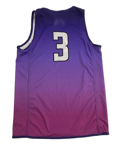 Ty Berry Northwestern Basketball Player Exclusive Reversible Practice Jersey (Size L)