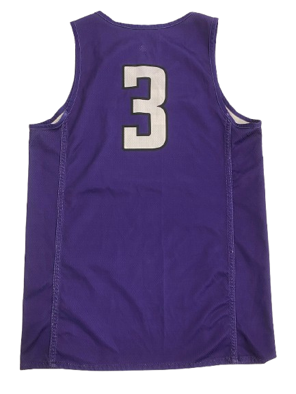 Ty Berry Northwestern Basketball Player Exclusive Reversible Practice Jersey (Size M)