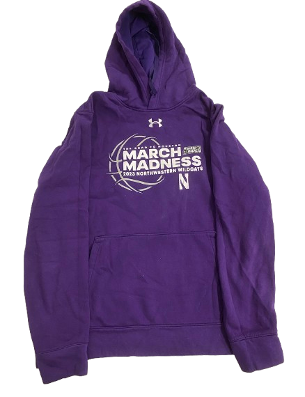 Ty Berry Northwestern Basketball Team Issued "2023 March Madness" Sweatshirt (Size L)