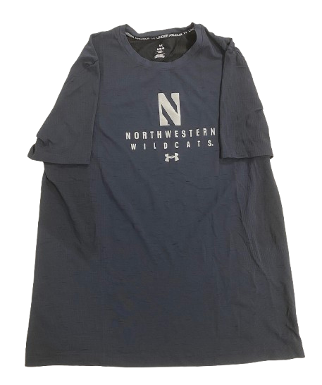 Ty Berry Northwestern Basketball Team Issued Workout Shirt (Size L)