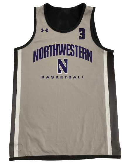 Ty Berry Northwestern Basketball Player Exclusive Reversible Practice Jersey (Size M)