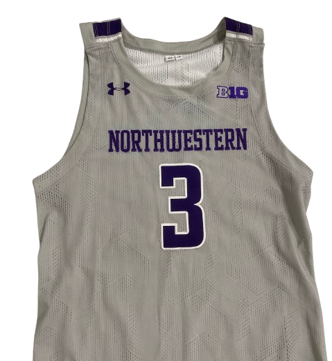 Ty Berry Northwestern Basketball Game Worn Jersey (Size M)