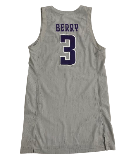 Ty Berry Northwestern Basketball Game Worn Jersey (Size M)