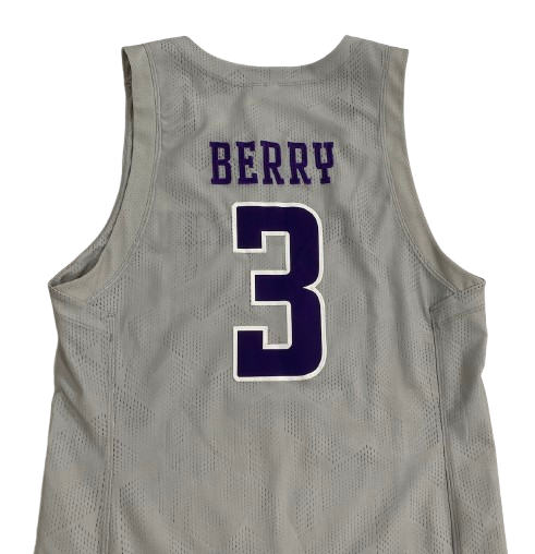 Ty Berry Northwestern Basketball Game Worn Jersey (Size M)