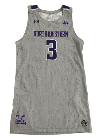 Ty Berry Northwestern Basketball Game Worn Jersey (Size M)
