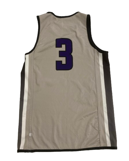 Ty Berry Northwestern Basketball Player Exclusive Reversible Practice Jersey (Size M)