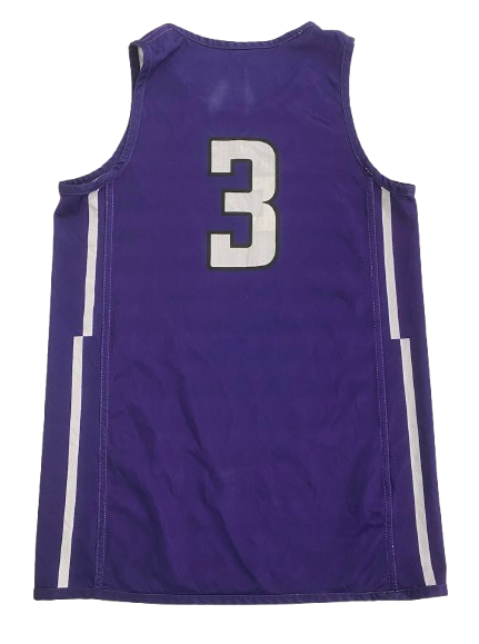 Ty Berry Northwestern Basketball Player Exclusive Reversible Practice Jersey (Size M)