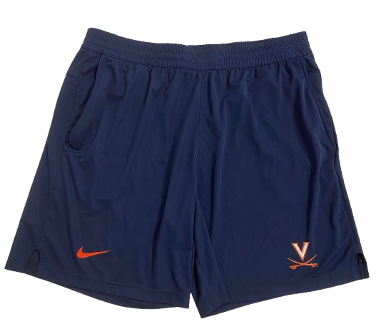 Jalen Warley Virginia Basketball Team Issued Workout Shorts (Size L)