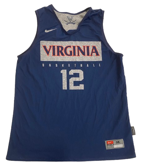 Jalen Warley Virginia Basketball Player Exclusive Reversible Practice Jersey (Size M)