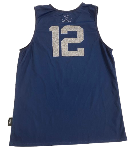 Jalen Warley Virginia Basketball Player Exclusive Reversible Practice Jersey (Size M)
