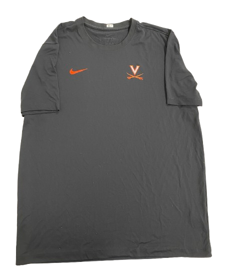 Jalen Warley Virginia Basketball Team Issued Workout Shirt (Size XL)