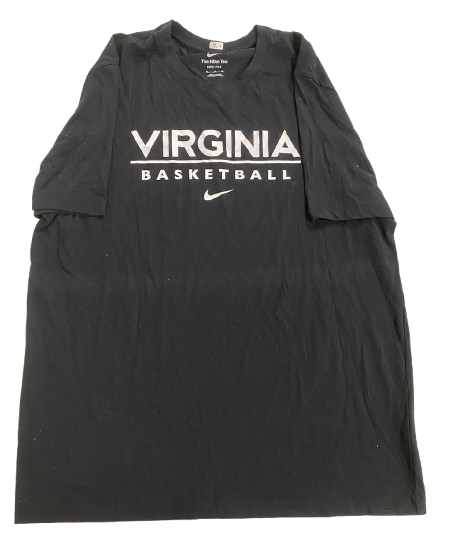 Jalen Warley Virginia Basketball Team Issued Workout Shirt (Size XL)