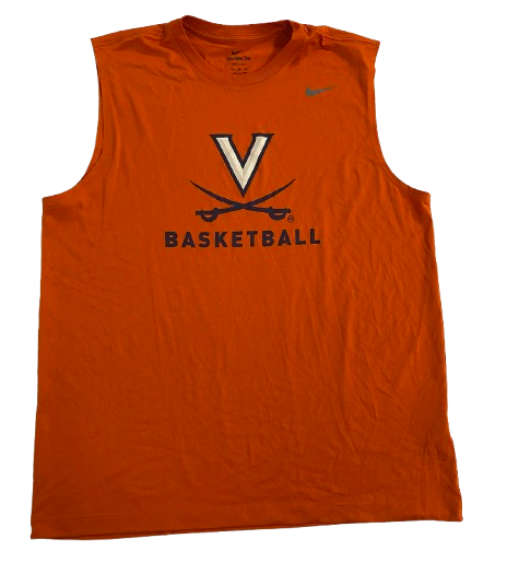 Jalen Warley Virginia Basketball Player Exclusive Workout Tank (Size XL)
