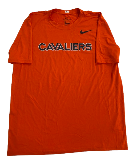 Jalen Warley Virginia Basketball Team Issued Workout Shirt (Size XL)