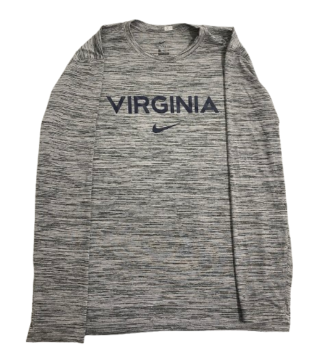 Jalen Warley Virginia Basketball Team Issued Long Sleeve Shirt (Size XL)