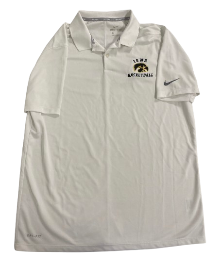 CJ Fredrick Iowa Basketball Player Exclusive Polo Shirt (Size L)