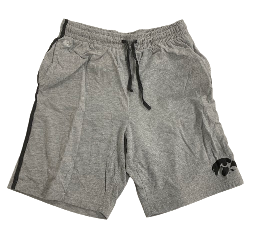 CJ Fredrick Iowa Basketball Team Issued Sweatshorts (Size L)