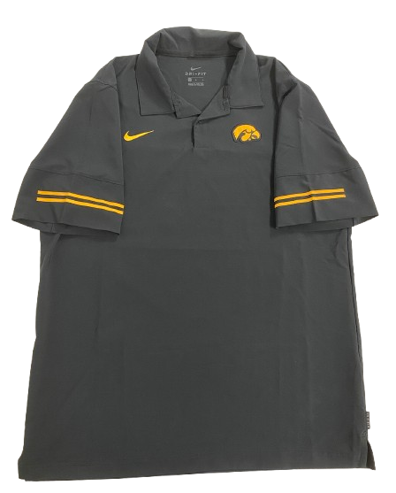 CJ Fredrick Iowa Basketball Team Issued Polo Shirt (Size L)