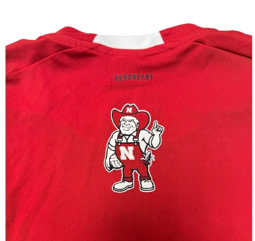Leyla Blackwell Nebraska Volleyball SIGNED Player Exclusive Pre-Game Warm-Up Long Sleeve Shirt (Size L)