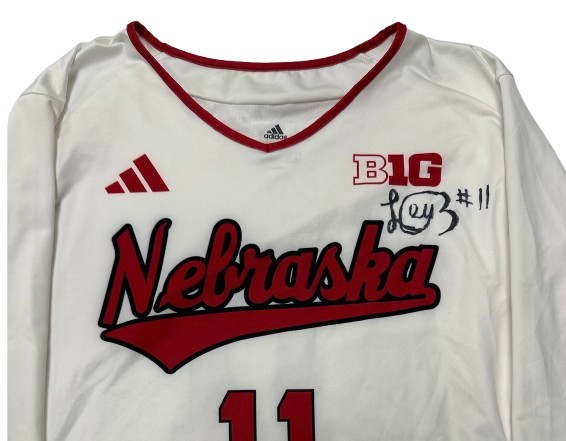 Leyla Blackwell Nebraska Volleyball SIGNED Game Jersey (Size L)
