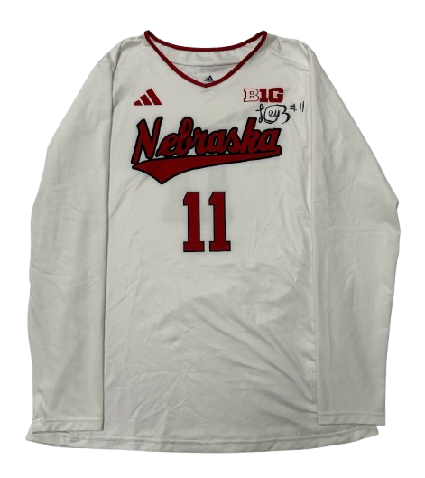 Leyla Blackwell Nebraska Volleyball SIGNED Game Jersey (Size L)
