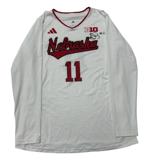 Leyla Blackwell Nebraska Volleyball SIGNED Game Jersey (Size L)