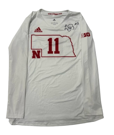 Leyla Blackwell Nebraska Volleyball SIGNED "Specialty Title IX Game Alternate" Game Jersey (Size L)