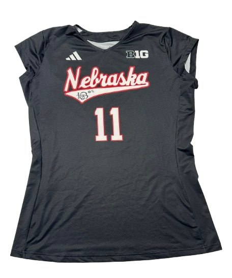 Leyla Blackwell Nebraska Volleyball SIGNED Game Jersey (Size L)
