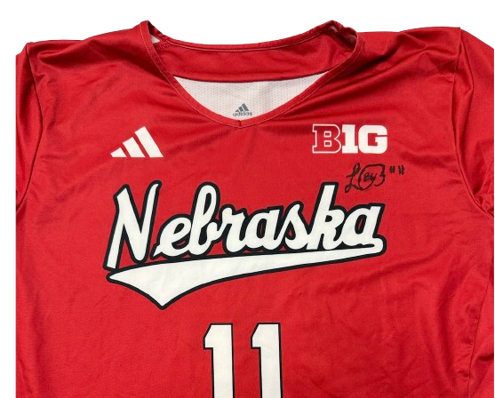 Leyla Blackwell Nebraska Volleyball SIGNED Game Jersey (Size L)