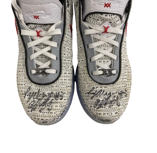 Sydney Affolter Iowa Basketball Team Issued SIGNED Practice Worn Shoes (Size 10)