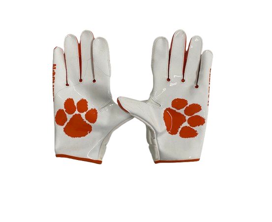 Hamp Greene Clemson Football Player Exclusive Gloves (Size L)