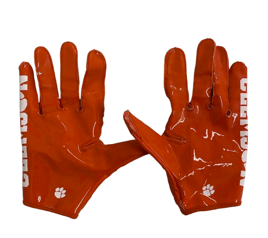 Hamp Greene Clemson Football Player Exclusive Gloves (Size L)