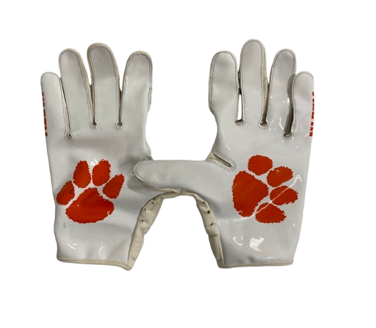Hamp Greene Clemson Football Player Exclusive Gloves (Size XL)