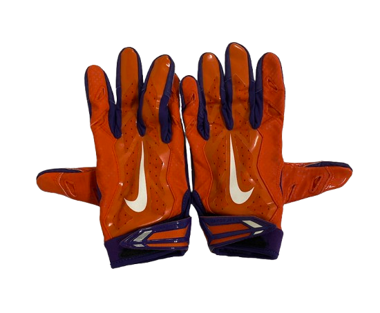 Hamp Greene Clemson Football Player Exclusive Gloves (Size L)